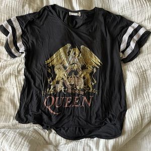 Daydreamer x Free People Queen Vintage Varsity Stripe Stretch T-Shirt Size L
